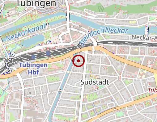 Karte: Tagesbetreuung am Samstag in Tübingen
