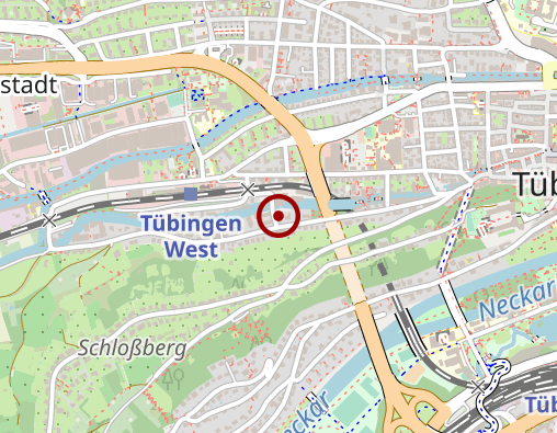 Karte: Drogen- und Suchtberatung Tübingen Psychologische Beratungsstelle Suchtberatung