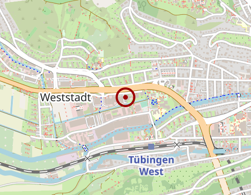 Karte: Häuslicher Betreuungsdienst ROSE (Lebenshilfe Tübingen e.V.)