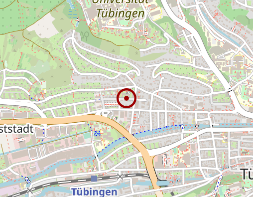 Karte: Samariter GmbH Hauptverwaltung Christiane-von-Kölle-Stift Tübingen Pflegeheim