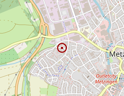 Karte: Deutsches Rotes Kreuz, Kreisverband Reutlingen Betreutes Wohnen