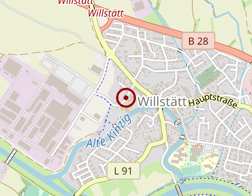 Karte: Betreuungs- und Entlastungsangebote in Gruppen - Betreuungsgruppe Willstätt