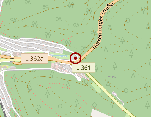 Karte: BruderhausDiakonie Stiftung Gustav Werner und Haus am Berg Sozialpsych. Hilfen LK Calw