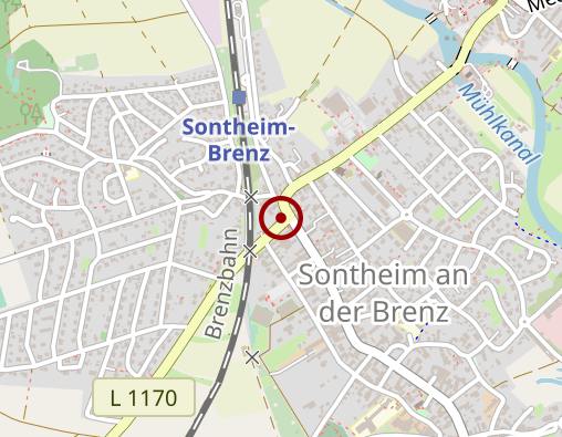 Karte: Jahraus Brenztal Trauerhilfe Sontheim