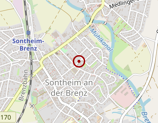 Karte: Ökumenische Sozialstation Giengen & Unteres Brenztal gGmbH