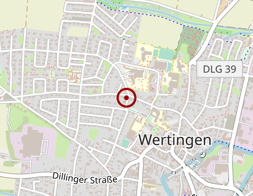 Karte: Sozialz. Wertingen/Höchstädt der Arbeiterwohlfahrt