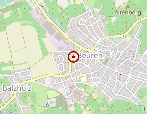 Karte: Pflege-Residenz Beuren GmbH Stationäre und teilstationäre Pflege