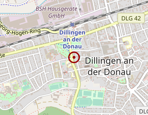 Karte: Regens Wagner Dillingen Ambulanter Pflegedienst