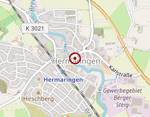 Karte: Gemeinde Hermaringen hier Gruppe Füreinader