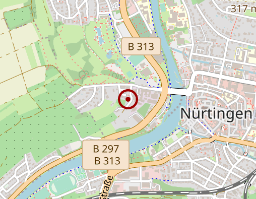 Karte: LWV.Eingliederungshilfe GmbH, Rappertshofen Reutlingen, Regionaler Wohnverband Nürtingen Behinderteneinrichtung