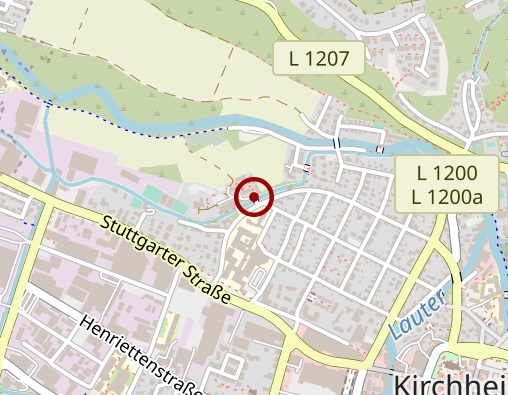 Karte: medius KLINIK KIRCHHEIM NÜRTINGEN