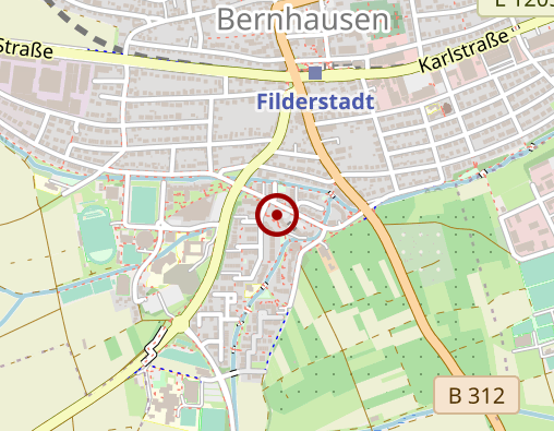 Karte: Betreuungsgruppe Café Vergissmeinnicht Bernhausen