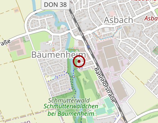 Karte: Krankengymnastik Bäumenheim Praxis für Physiotherapie u. Rehabilitation