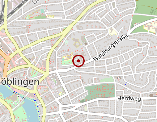 Karte: Evang. Heimstiftung GmbH Haus am Maienplatz Alten- und Pflegeheim