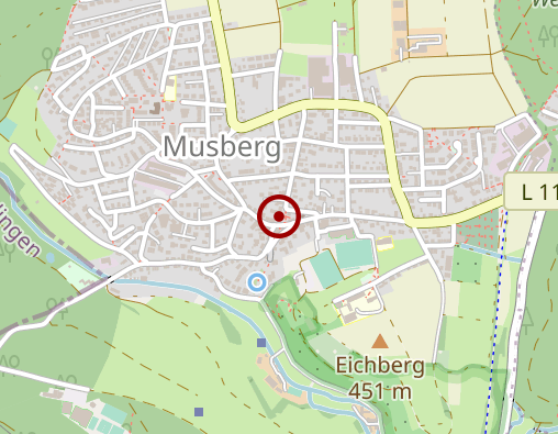 Karte: Gerontopsychiatrische Betreuungsgruppe "Musberger Runde"