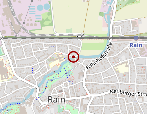 Karte: Sozialstation Rain gGmbH