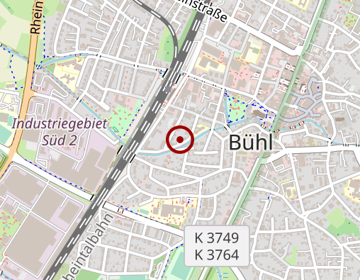 Karte: Beratungsstelle für Alkohol- und Medikamentenprobleme des bwlv