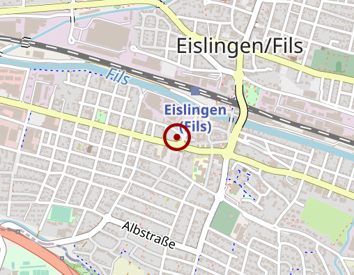 Karte: Betreuungsgruppe Sozialstation Eislingen