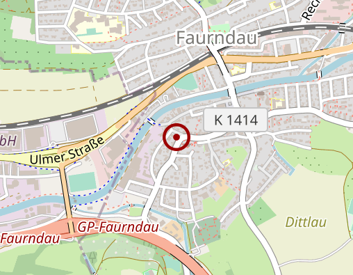 Karte: Betreuungsgruppe der Sozialstation Uhingen