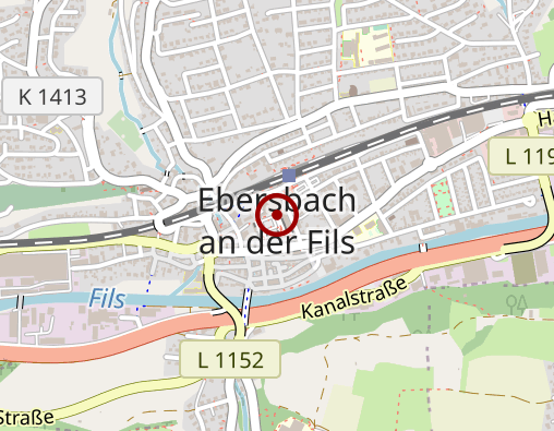 Karte: Arbeiter-Samariter-Bund RV Alb & Stauferland Seniorenzentrum