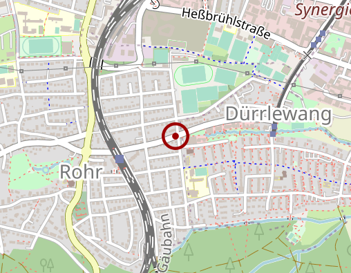 Karte: Begegnungs- und Servicezentrum Dürrlewang