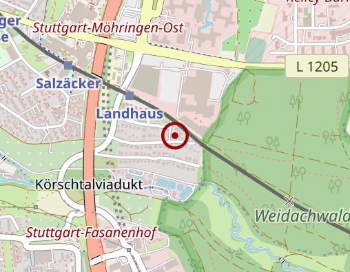 Karte: BIOFEEDBACK-CENTER STUTTGART Institut für Gesundheitstraining