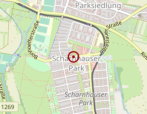 Karte: Samariter GmbH Samariterstift im Nachbarschaftshaus Scharnhauser Park