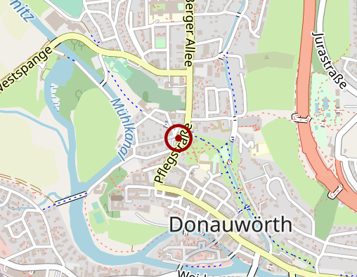 Karte: Bestattungsdienst Stadt Donauwörth