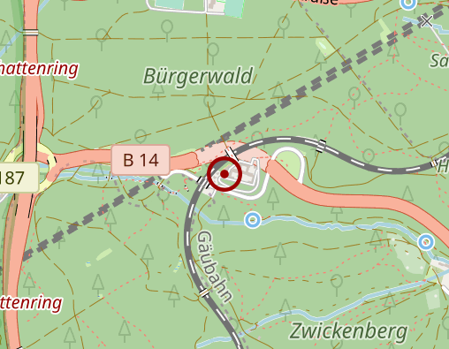 Karte: Klinikum für Psychiatrie, Psychotherapie und Psychosomatik des Rudolf-Sophien-Stifts