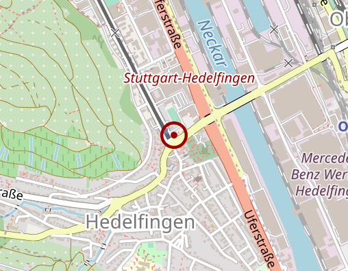 Karte: Begegnungs- und Servicezentrum Hedelfingen