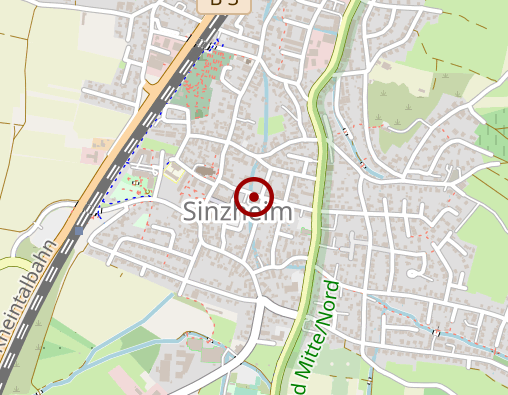 Karte: Sozialstation Sinzheim/Serviceleistungen für haushaltsnahe Dienstleistungen