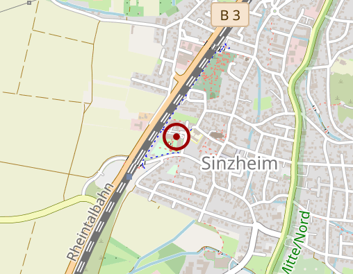 Karte: Curatio Sinzheim GmbH Seniorenzentrum Sinzheim