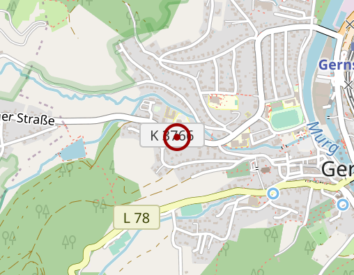 Karte: ASB Baden-Württemberg e.V. Region Südbaden Seniorenzentrum Am Hahnbach