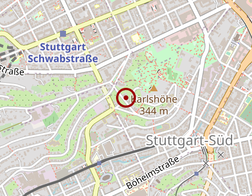 Karte: Stuttg.Akad.f.Tiefenpsych.u.analyt.Psychother. e.V. Vorst. Arbeitskr. Verw. u. Ausb.