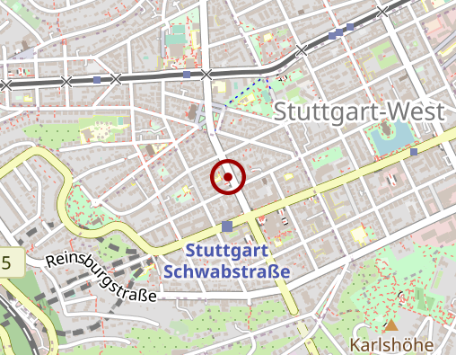 Karte: Ärzte für Allgemeinmedizin Gemeinschaftspraxis Schwabstraße