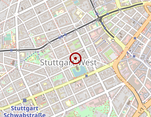 Karte: Evangelische Heimstiftung Württemberg GmbH Tagespflege Stuttgart-West