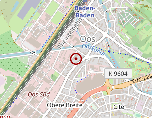 Karte: Beratungsstelle für Alkohol- und Medikamentenprobleme des BWLV