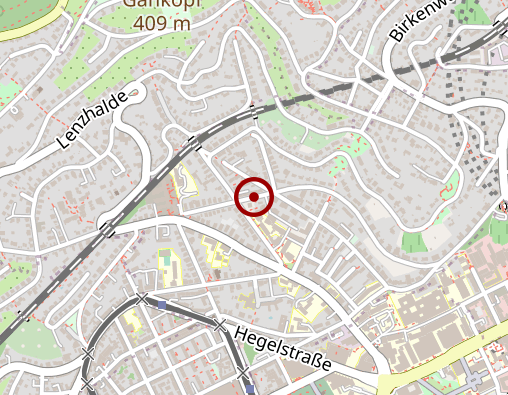 Karte: Württ. Schwesternschaft vom Roten Kreuz e.V. Tagespflege Königin CHARLOTTE