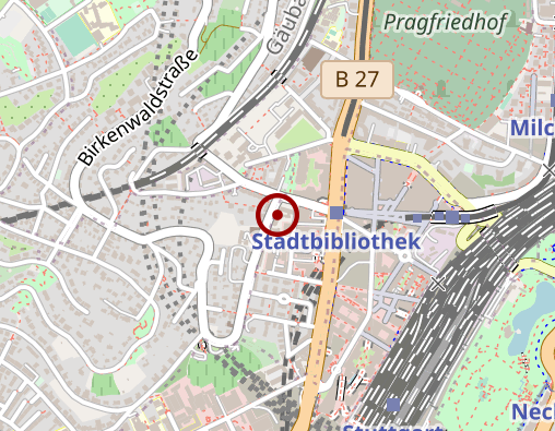 Karte: Arbeiter-Samariter-Bund RV Stuttgart Pflegeheim "Am Birkenwald"