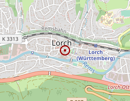 Karte: Zweckverband Sozialstation Lorch