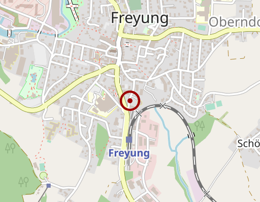 Karte: Bayerisches Rotes Kreuz - Häusliche Pflege Freyung