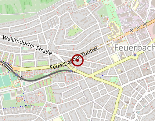 Karte: Diakonische Bezirksstelle Zuffenhausen Außenstelle Feuerbach