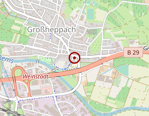 Karte: Wilhelmine-Canz-Zentrum Wohn- und Pflegestift Stiftung Großheppacher Schwesternschaft