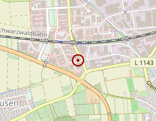 Karte: Ergotherapieschule staatl. anerk.