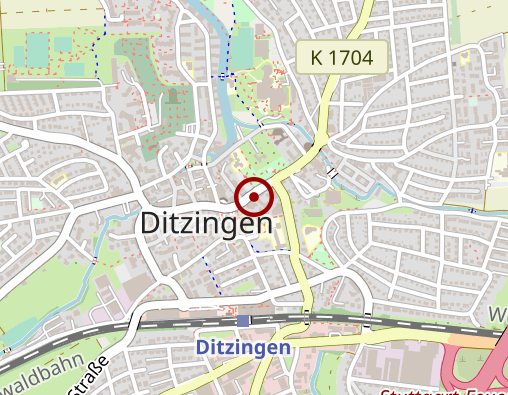 Karte: Orthopädieschuhtechnik-Ditzingen GmbH & Co. KG Gesundheitsberatung