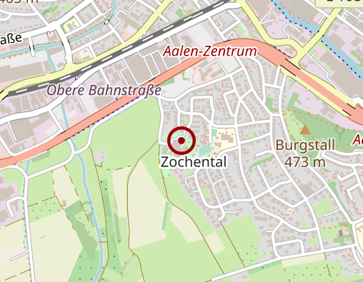 Karte: KWA Kuratorium Wohnen im Alter gAG KWA Albstift Aalen Stationäre Pflege