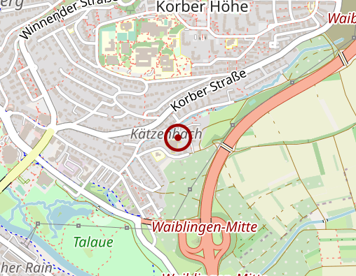 Karte: Dienste für Menschen gGmbH Pflegestift Waiblingen