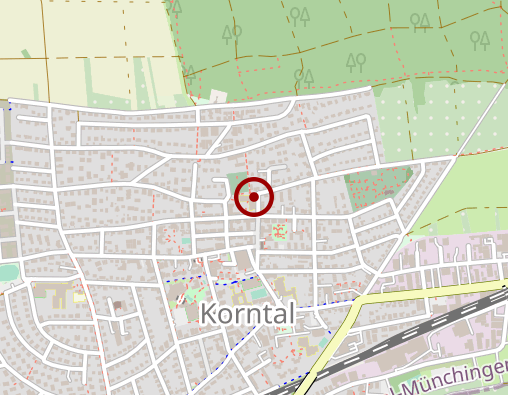 Karte: Altenzentrum der Diakonie Ev. Brüdergemeinde Korntal gGmbH