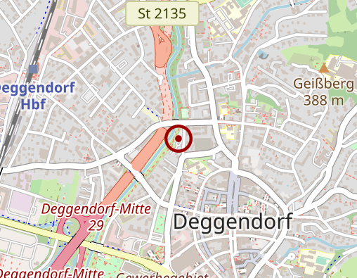 Karte: Gemeinschaftspraxis Am alten Bahnhof Deggendorf