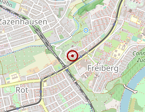 Karte: Ev. Gesellschaft Stuttgart e.V. Gemeindepsychiatrisches Zentrum Freiberg